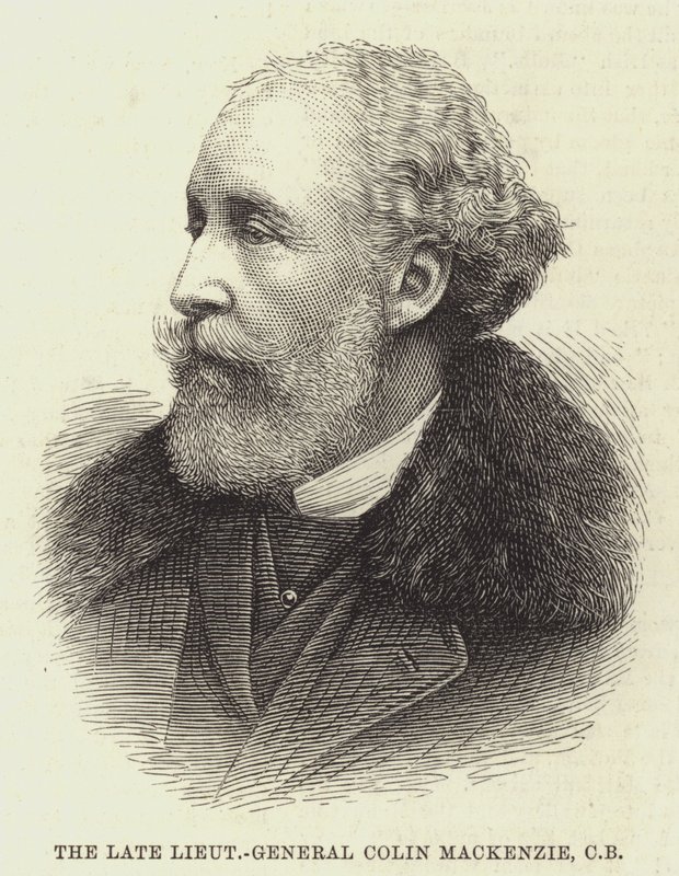 Der verstorbene Generalleutnant Colin Mackenzie, CB von English School