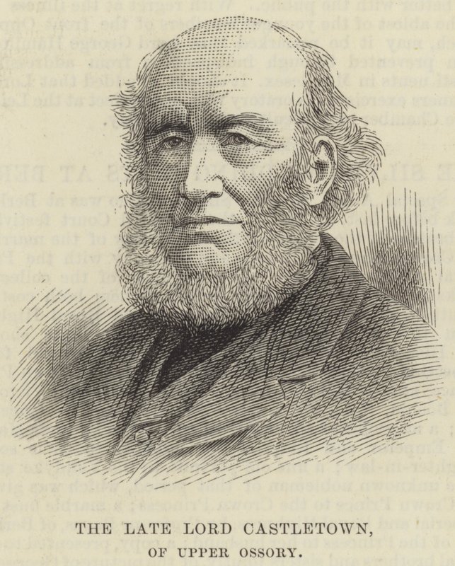 Der verstorbene Lord Castletown von Upper Ossory (Gravur) von English School