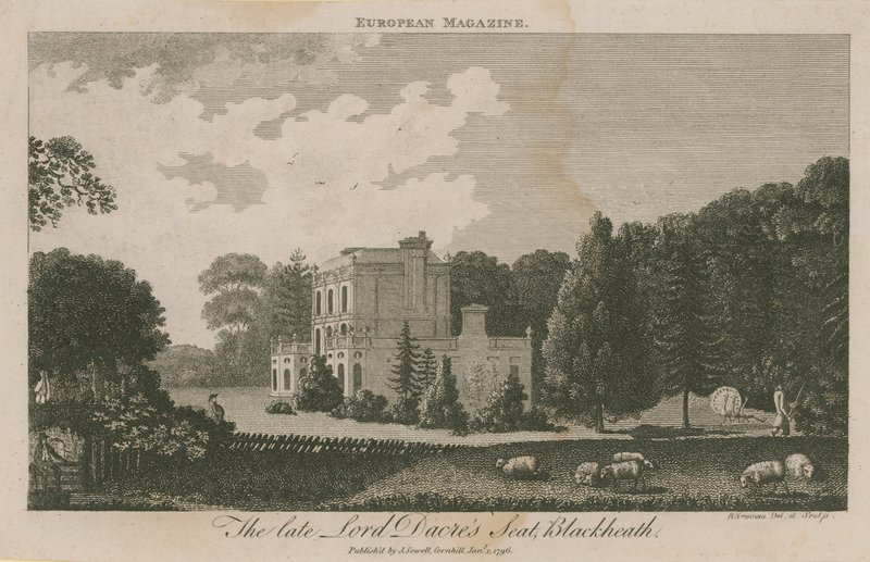Der Sitz des verstorbenen Lord Dacres in Blackheath von English School