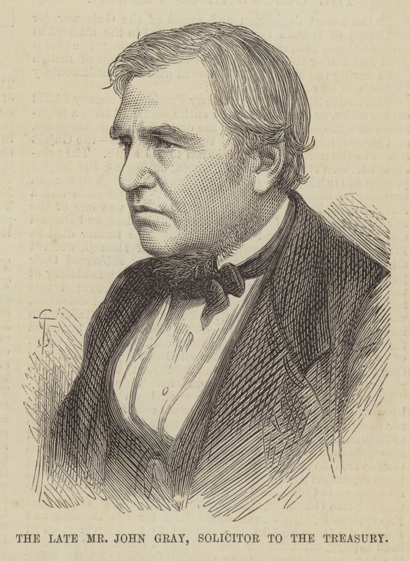 Der verstorbene Herr John Gray, Anwalt des Schatzamtes von English School