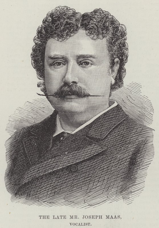 Der verstorbene Herr Joseph Maas, Sänger (Stich) von English School