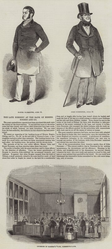 Der kürzliche Raubüberfall bei der Bank von Messers Rogers und Company von English School