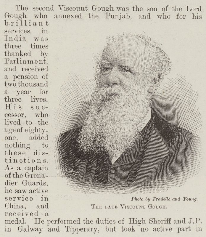 Der verstorbene Viscount Gough von English School