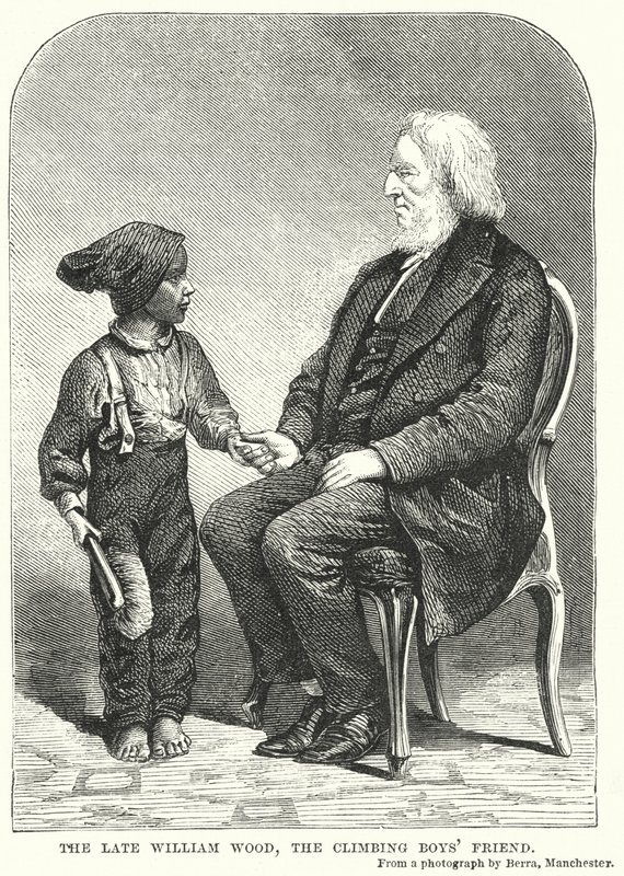 Der verstorbene William Wood, der Freund der Kletterjungen von English School