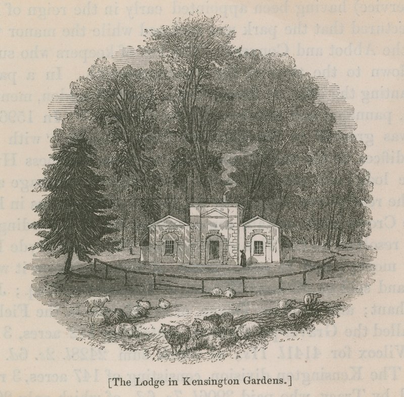 Die Lodge in den Kensington Gardens von English School