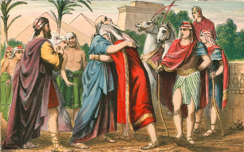 Das Treffen von Joseph und seinem Vater Jakob von English School