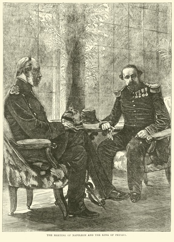 Das Treffen von Napoleon und dem König von Preußen, September 1870 von English School