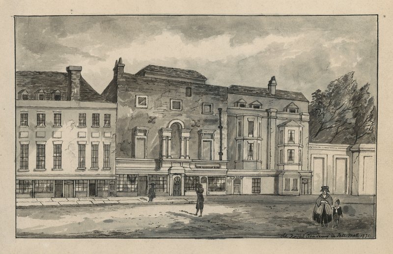 Die alte Königliche Akademie in Pall Mall von English School
