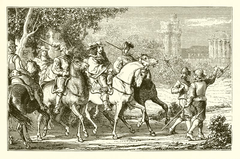 Die Prinzen nach Vincennes geführt von English School