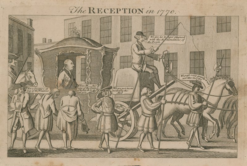 Der Empfang im Jahr 1770 von English School