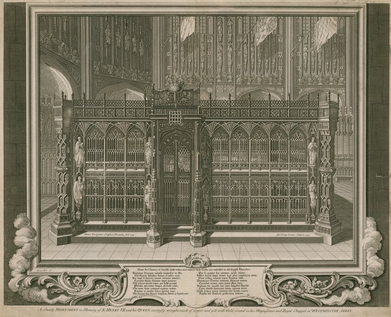 Das prächtige Denkmal in Erinnerung an König Heinrich VII und seine Königin von English School