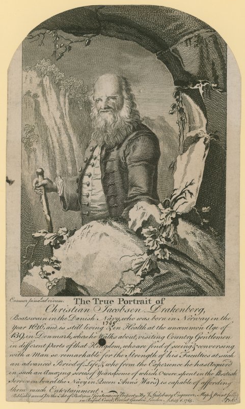 Das wahre Porträt von Christian Jacobsen Drakenberg von English School