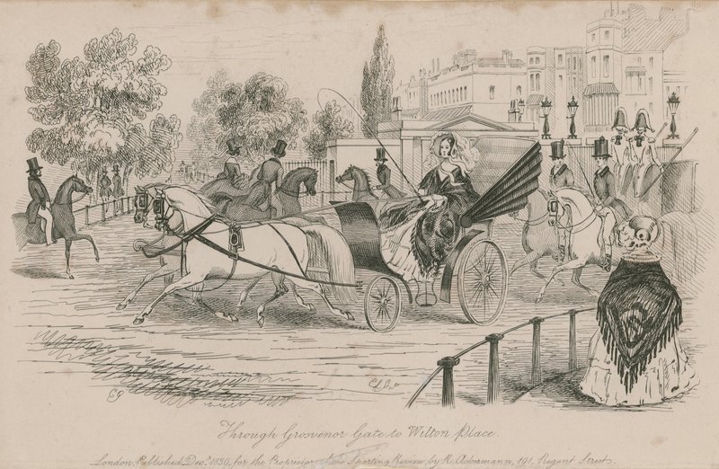Durch das Governor Gate zur Wilton Place, Hyde Park, London von English School