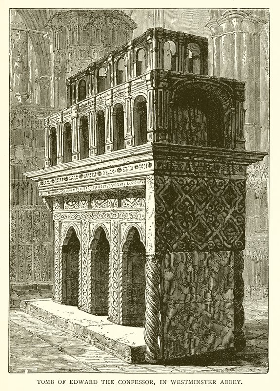 Grab von Edward dem Bekenner in der Westminster Abbey von English School