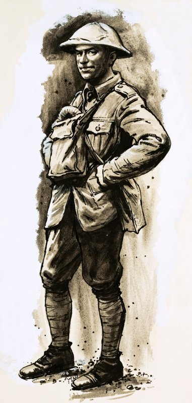 Tommy Atkins, der zurückkehrende Held des Ersten Weltkriegs von English School