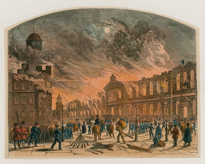 Tower von London Feuer, 1841 von English School