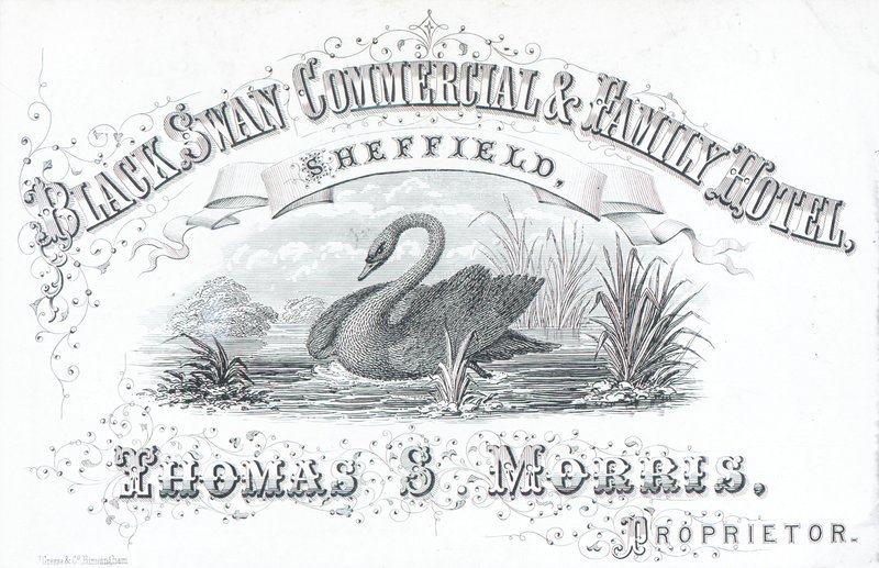 Handelskarte, Black Swan Commercial & Family Hotel von English School