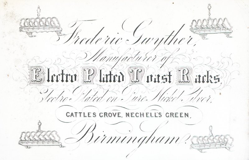 Handelskarte, Frederic Gwyther von English School