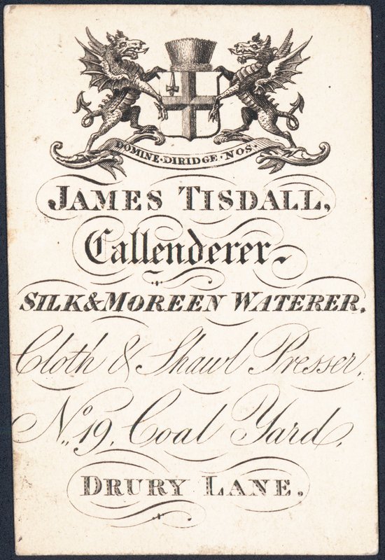 Handelskarte, James Tisdall von English School