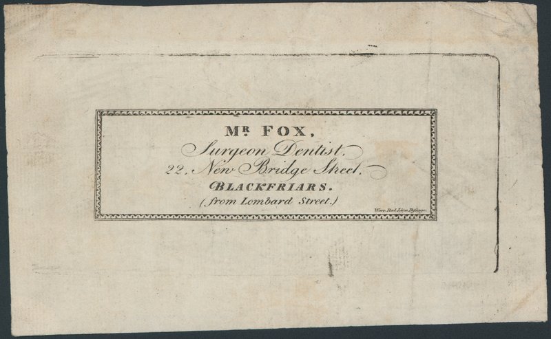 Visitenkarte, Mr Fox von English School