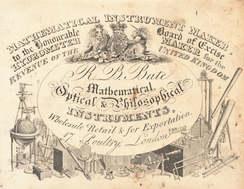 Handelskarte, R B Bate von English School