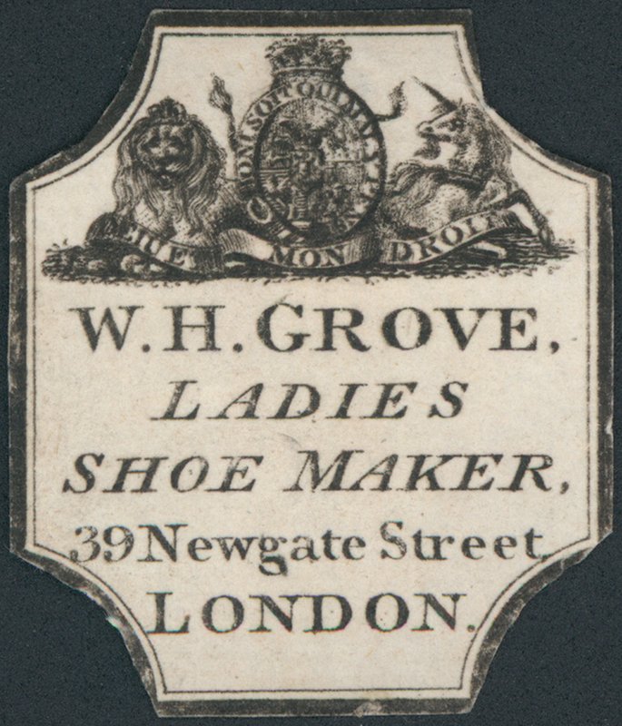 Visitenkarte, W H Grove von English School