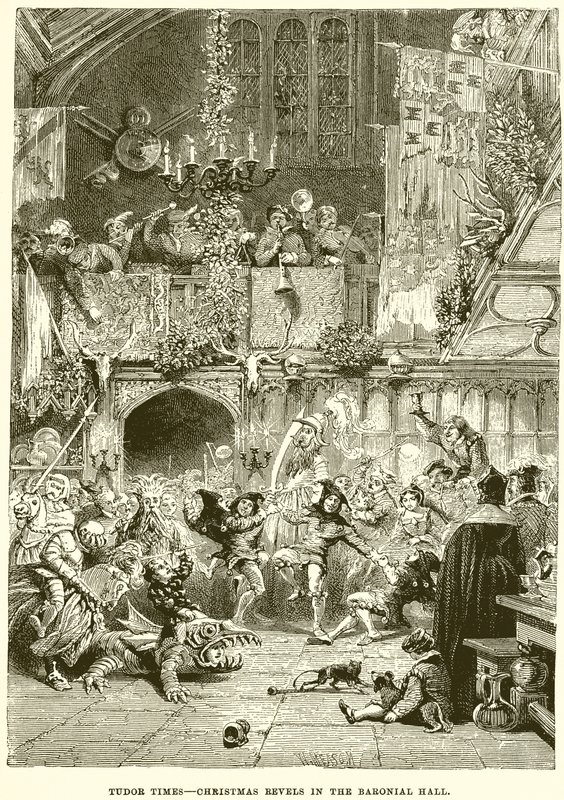 Tudor-Zeiten – Weihnachtsfeiern in der Baronshalle von English School