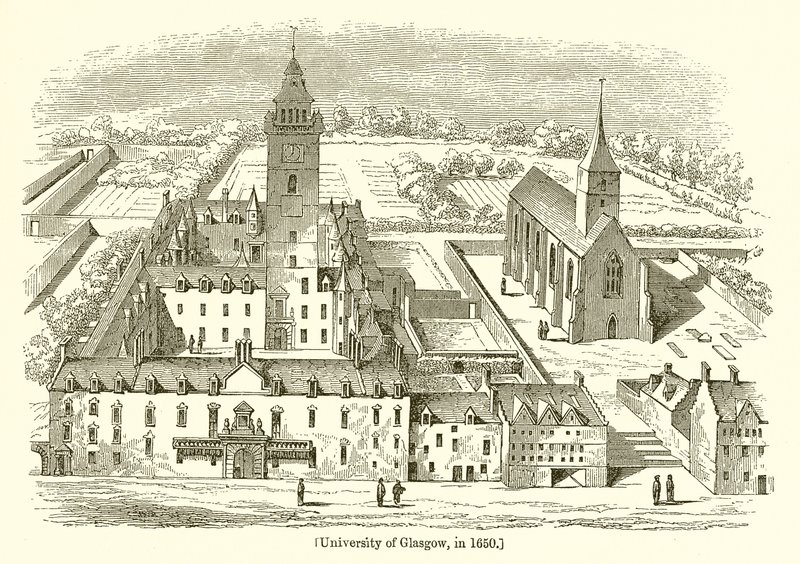 Universität von Glasgow, 1650 von English School