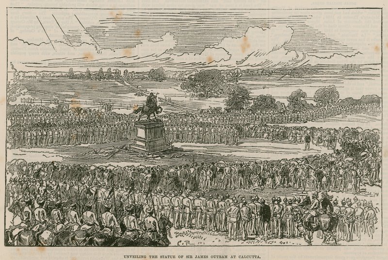 Enthüllung der Statue von Sir James Outram in Kalkutta von English School