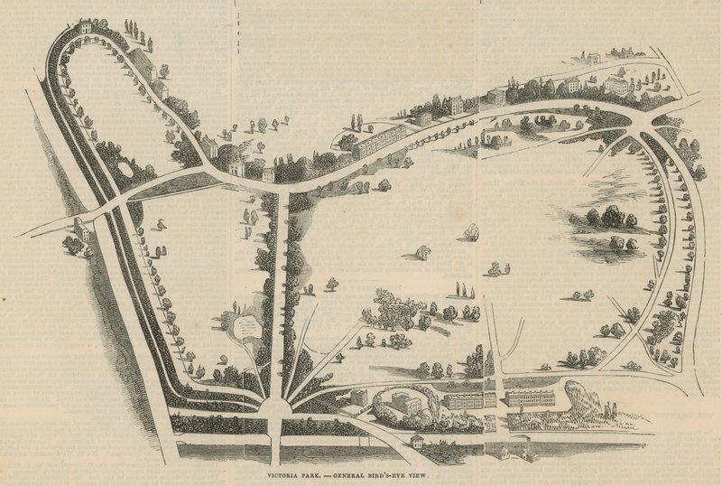 Victoria Park, Vogelperspektive von English School