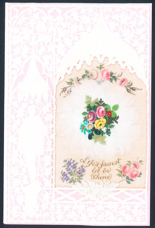 Viktorianische Valentinskarte von English School