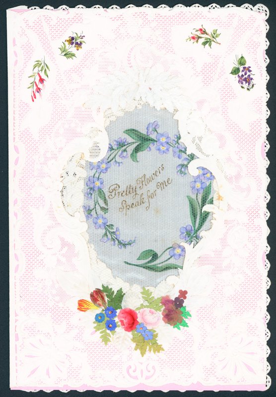 Viktorianische Valentinskarte von English School
