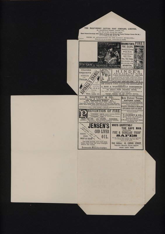 Viktorianische Halfpenny-Poststationery von English School