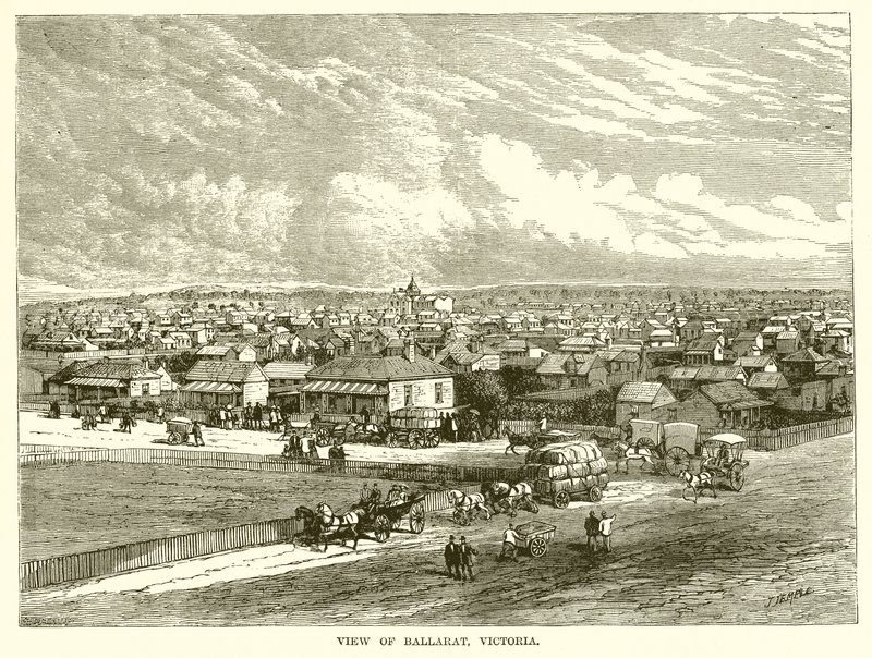 Blick auf Ballarat, Victoria von English School