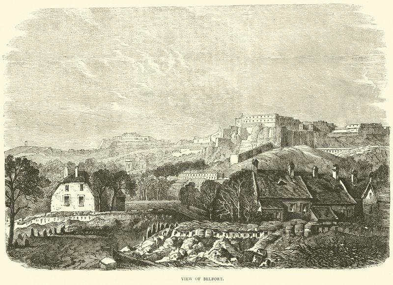 Ansicht von Belfort, Oktober 1870 von English School