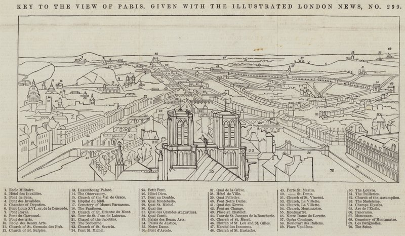 Ansicht von Paris, gegeben mit The Illustrated London News von English School