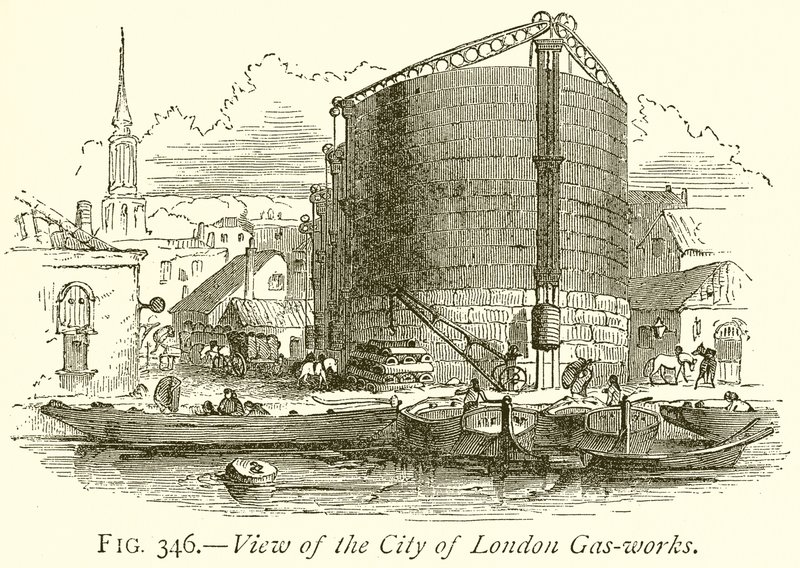 Ansicht der Stadtwerke von London von English School