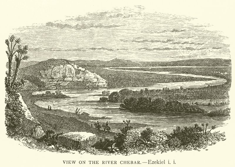 Blick auf den Fluss Kebar, Ezechiel, i, i von English School