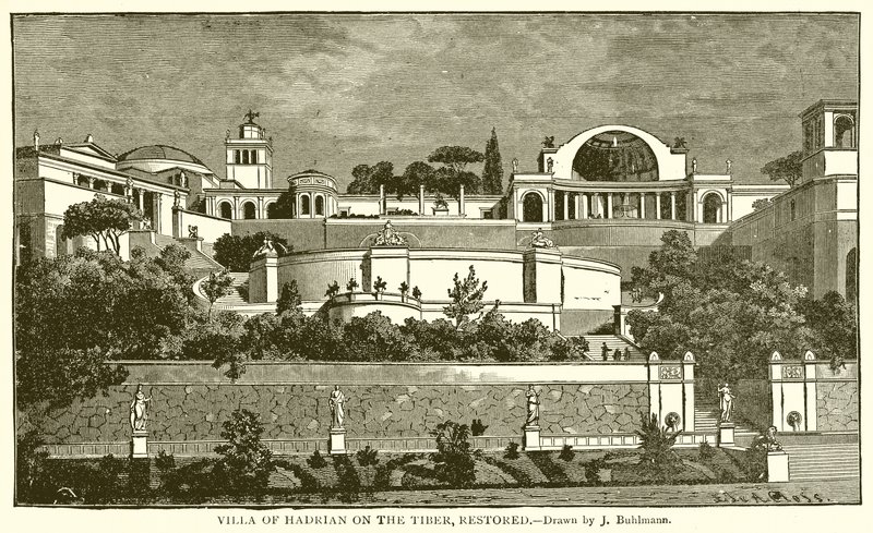 Villa des Hadrian am Tiber, restauriert von English School