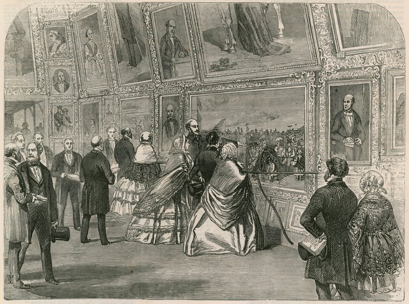 Besuch Ihrer Majestät, Prinz Albert und der Königin von Portugal in der Royal Academy von English School