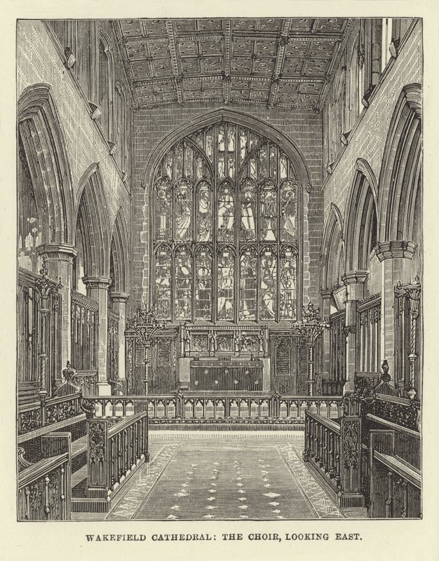 Wakefield Kathedrale, der Chor, nach Osten blickend von English School