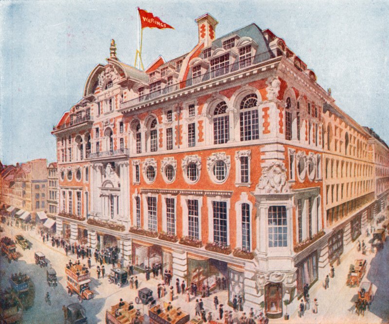 Waring und Gillow in der Oxford Street von English School