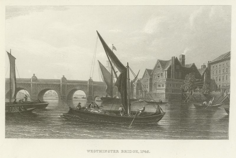 Westminster Bridge, 1745 von English School