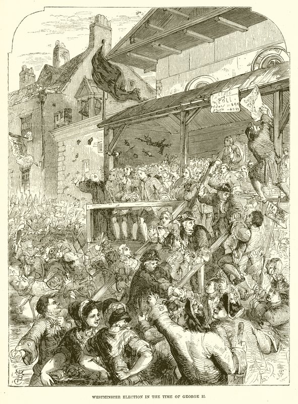 Westminster-Wahl zur Zeit von Georg II. von English School