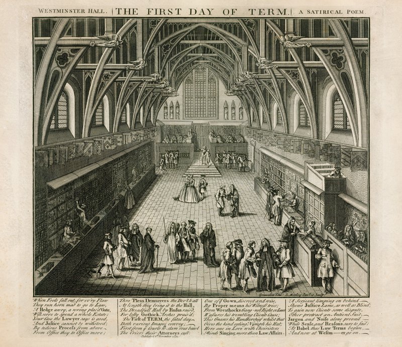 Westminster Hall, Der erste Tag des Semesters, Ein satirisches Gedicht von English School