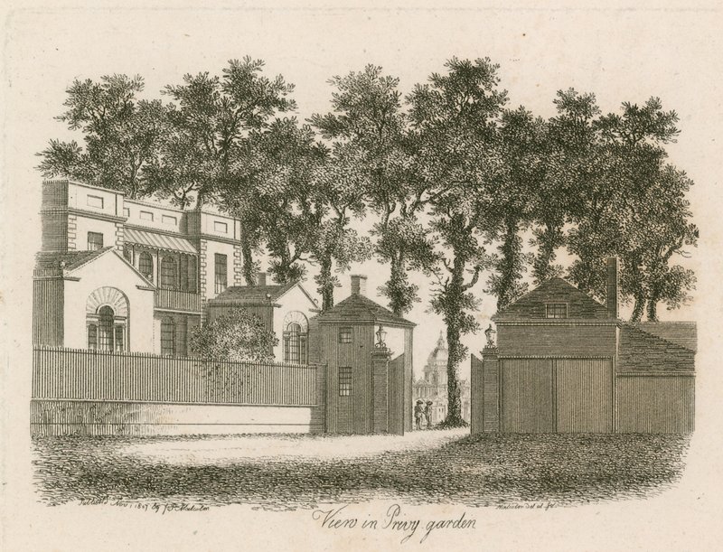 Whitehall Court oder Yard, Vanbrugh House, abgerissen 1898 von English School