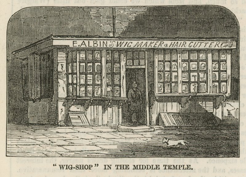 Perückenladen im Middle Temple von English School