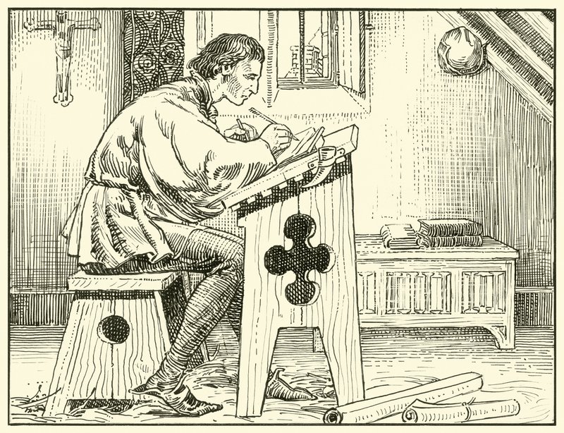 William Evesham schreibt von English School