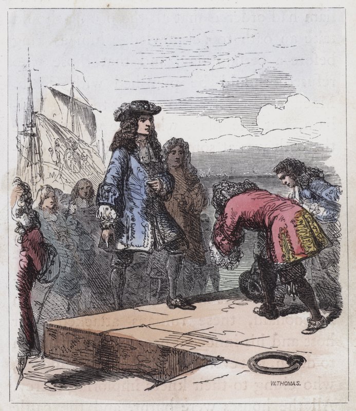 Wilhelm von Oranien landet in Torbay von English School