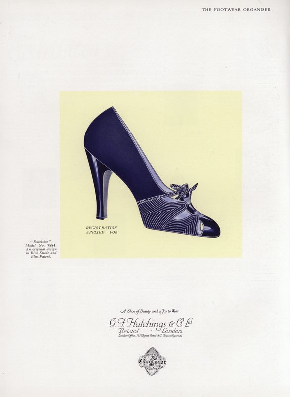 Damenschuhwerbung, 1930er Jahre von English School